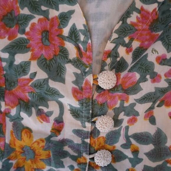 Anna Cate Short Sleeve V Neck Pullover Floral Dress Multicolor Womens Size Small - Picture 4 of 5